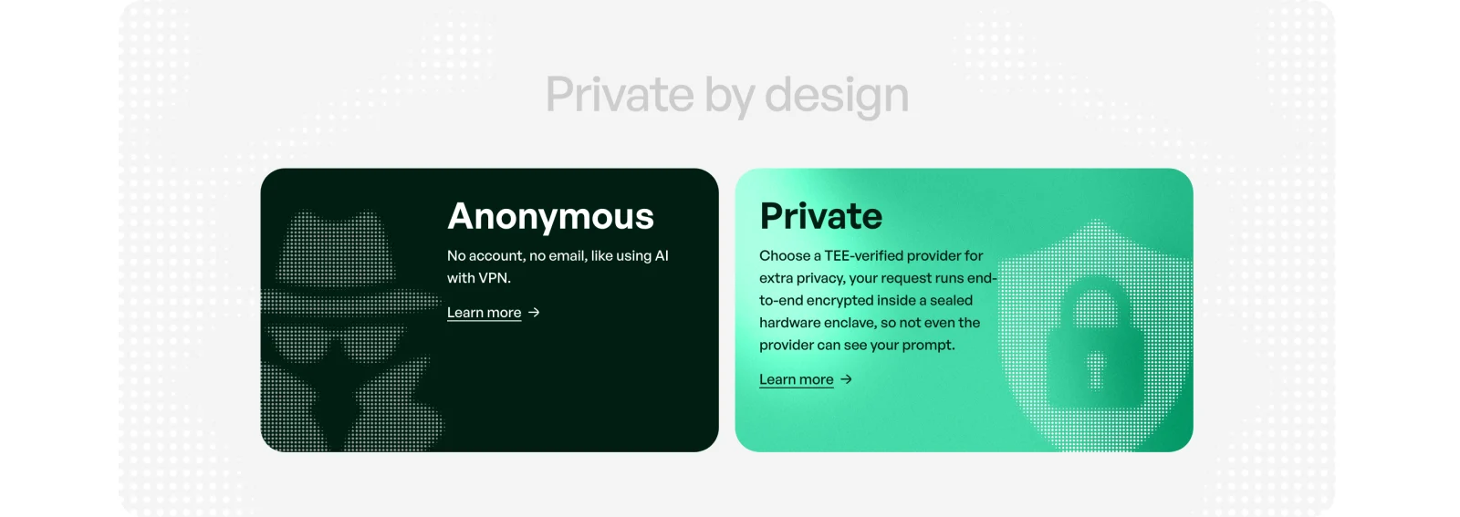 AntSeed site · private by design
