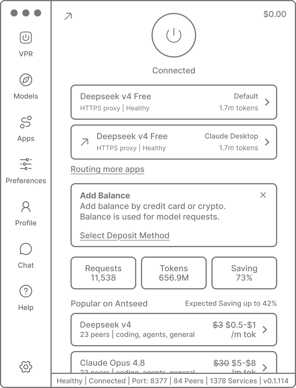 Wireframe: Home